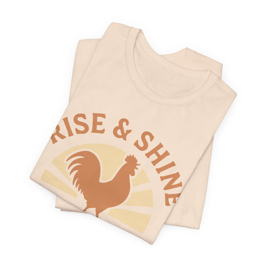 Rise & Shine Southern Time T-Shirt | Retro Rooster Farm Tee