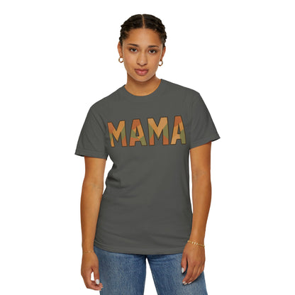 Geometric MAMA Shirt – Comfort Colors 1717 – Trendy Mom T-Shirt, Retro Mama Tee, Motherhood Graphic Tee, Stylish Mom Gift