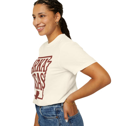 ARKANSAS Block Letter Tee – Rooted South Threads | Comfort Colors® | Rooted South Threads