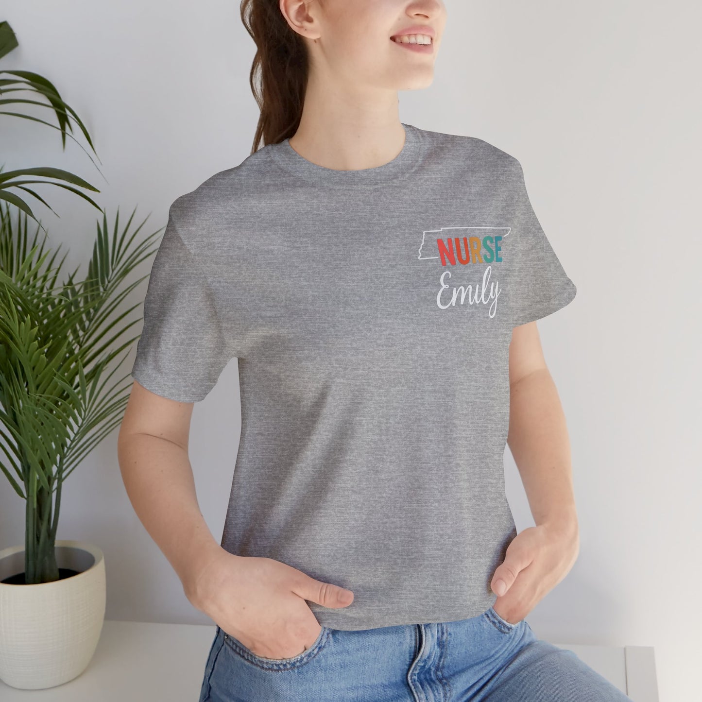 Tennessee Nurse Shirt – Personalized State Pride Tee for Nurses with Personalized Name