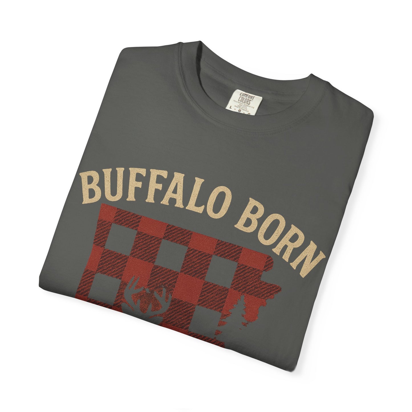 Buffalo Born, Arkansas Bred Tee  | Comfort Colors® | Rooted South Threads
