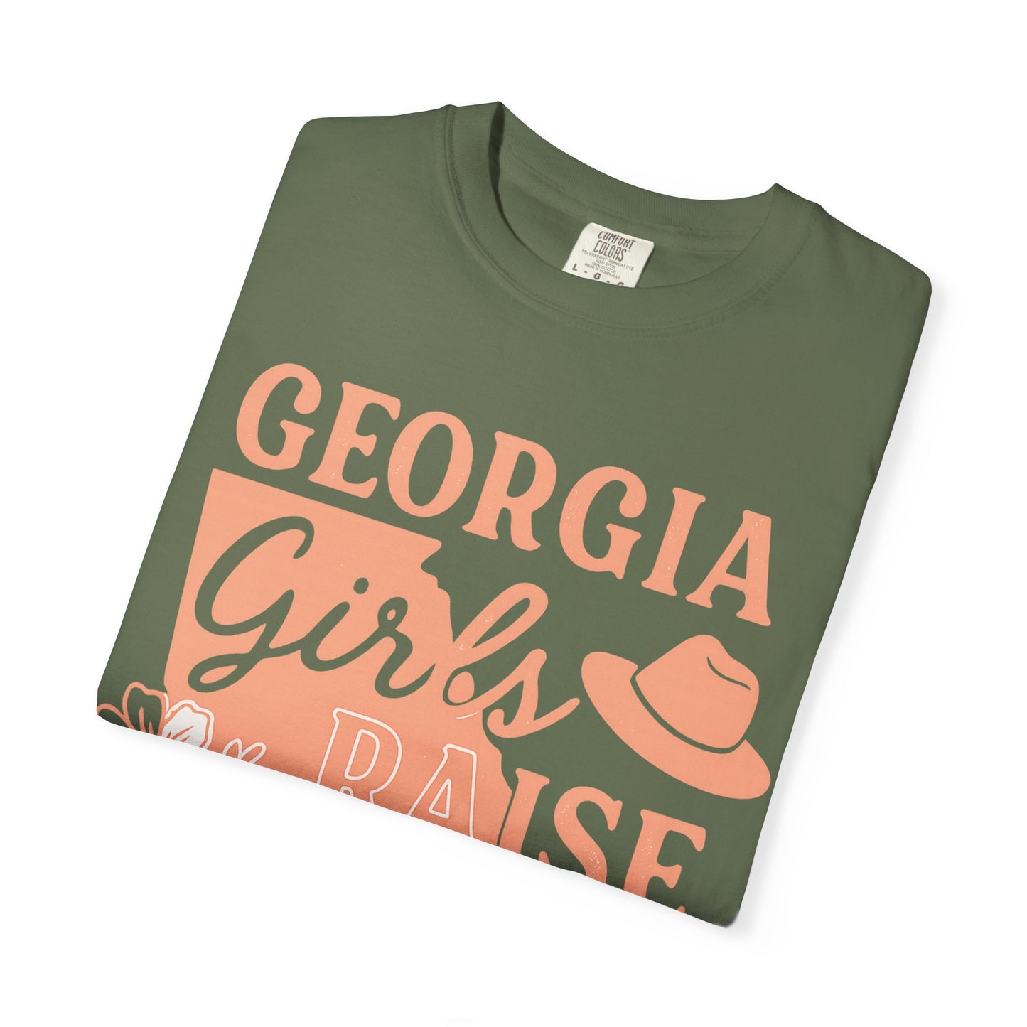 Georgia Girls Raise Tough Kids Shirt | Southern Mom Pride Tee | Comfort Colors Graphic T-Shirt