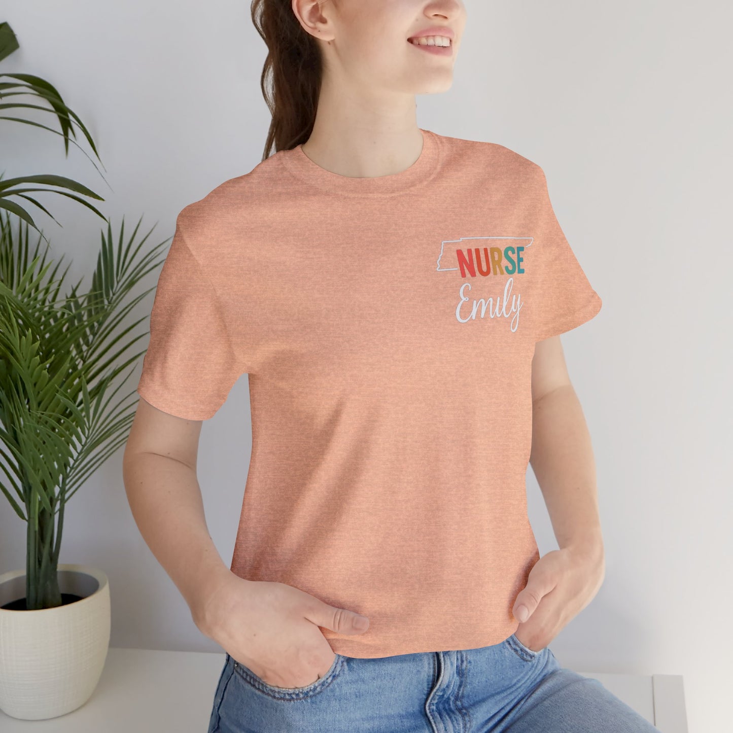 Tennessee Nurse Shirt – Personalized State Pride Tee for Nurses with Personalized Name