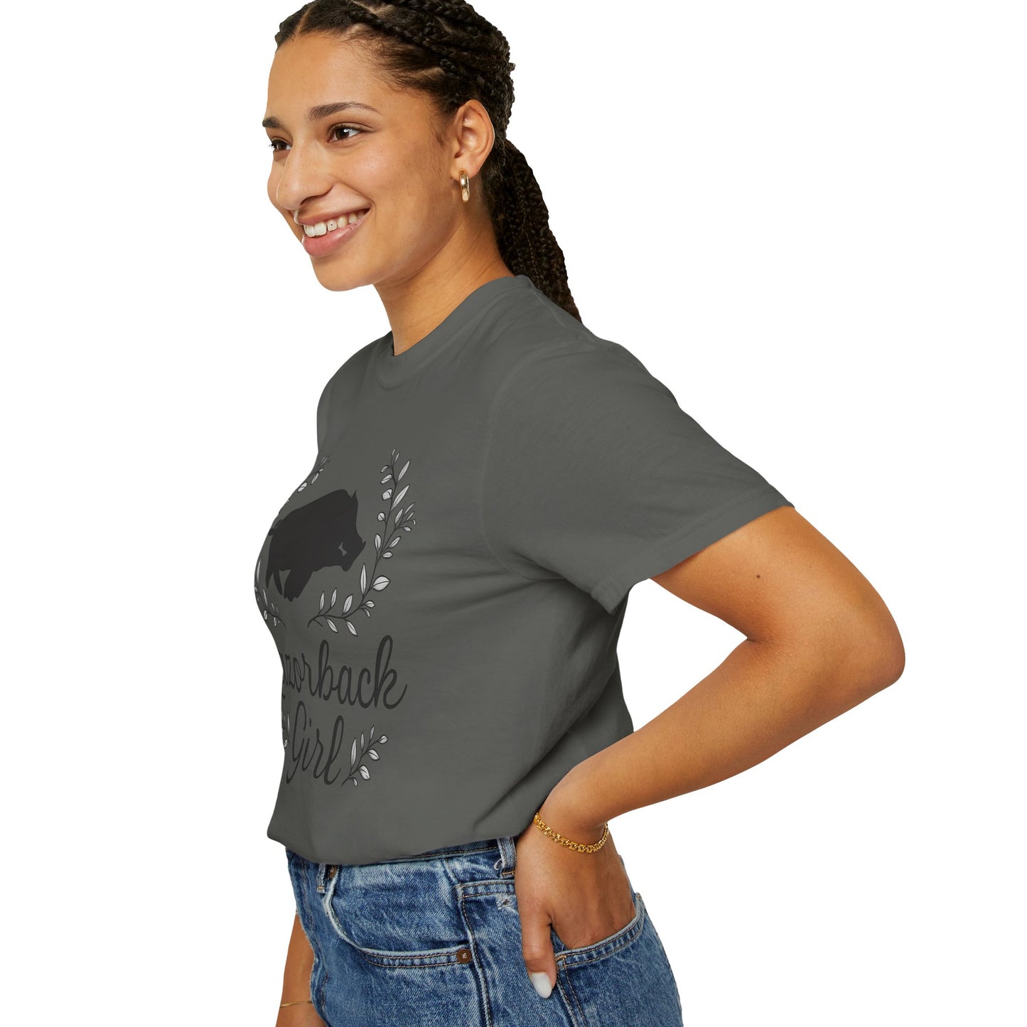 ARKANSAS Razorback Girl Tee – Arkansas Pride Meets Feminine Charm