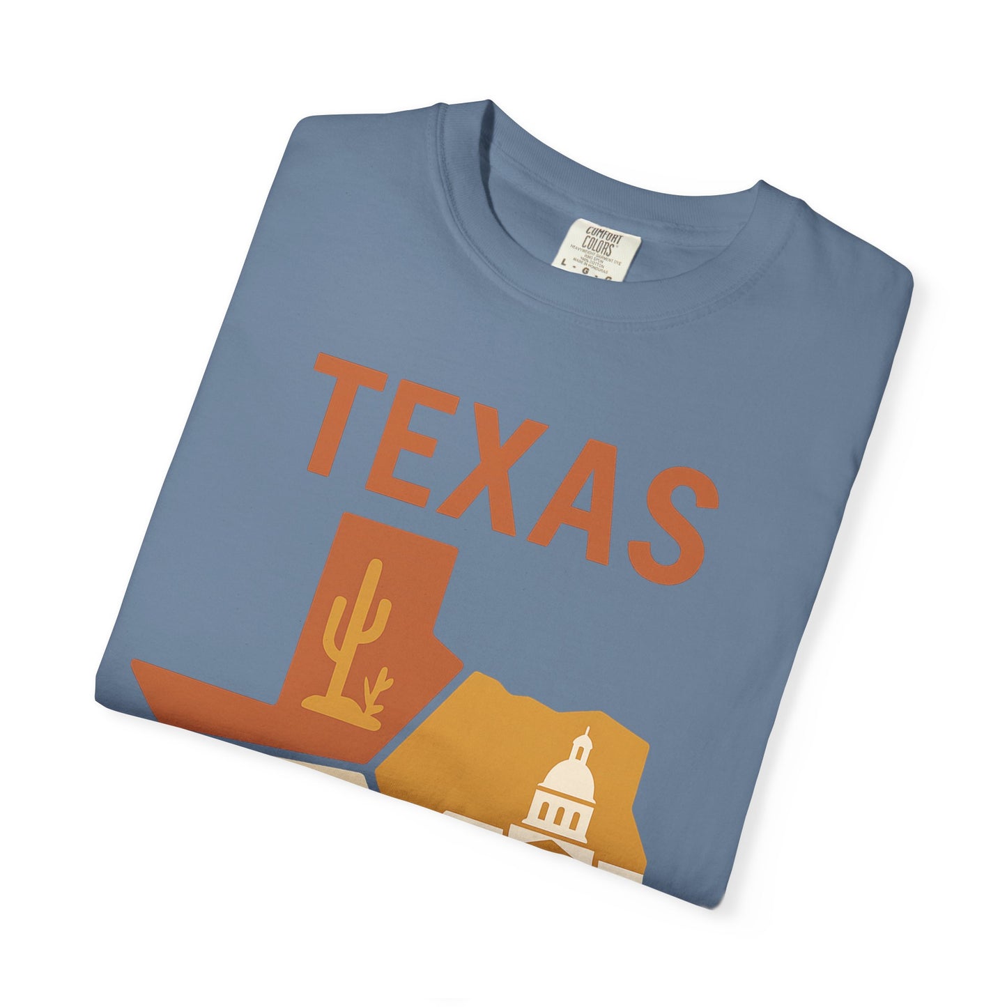 Texas Origami State Shirt | Lone Star Pride Tee with Iconic Scenes | Comfort Colors® | Rooted South Threads