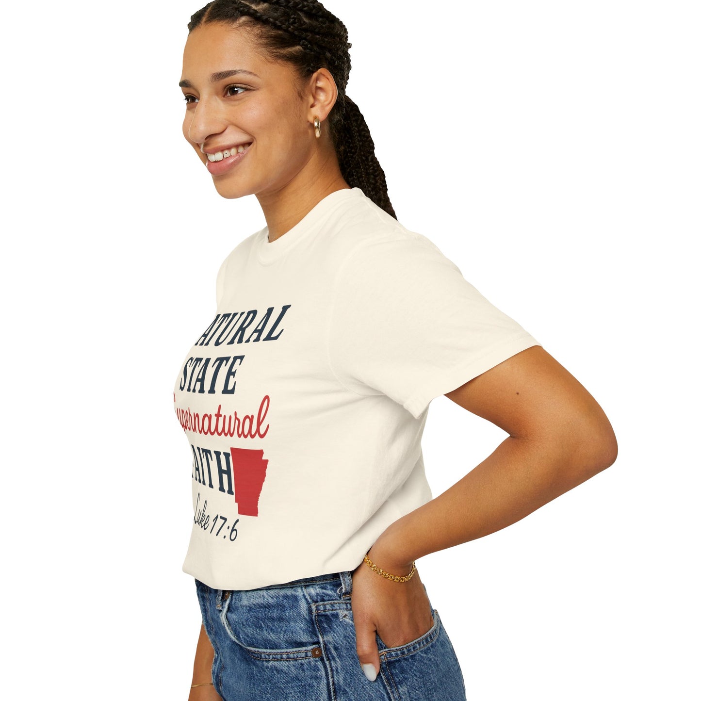 ARKANSAS Natural State, Supernatural Faith – Arkansas Scripture Tee