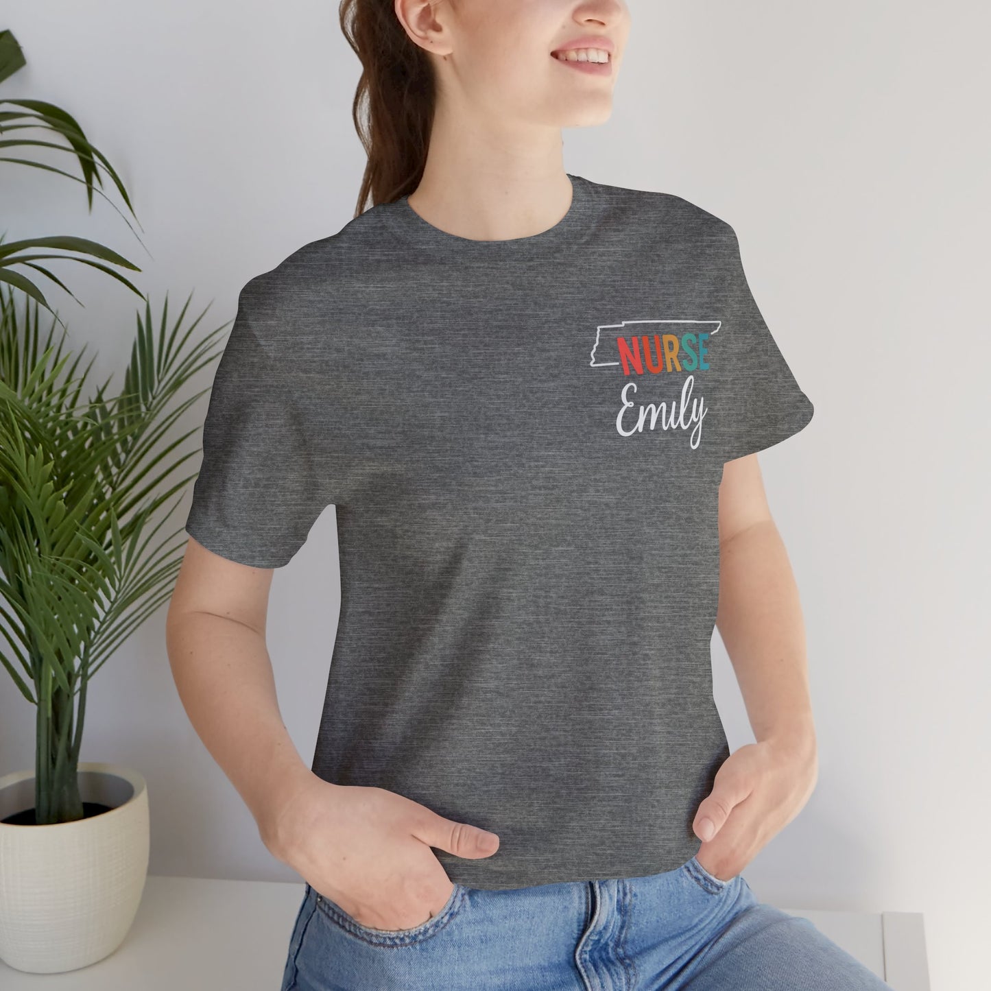 Tennessee Nurse Shirt – Personalized State Pride Tee for Nurses with Personalized Name