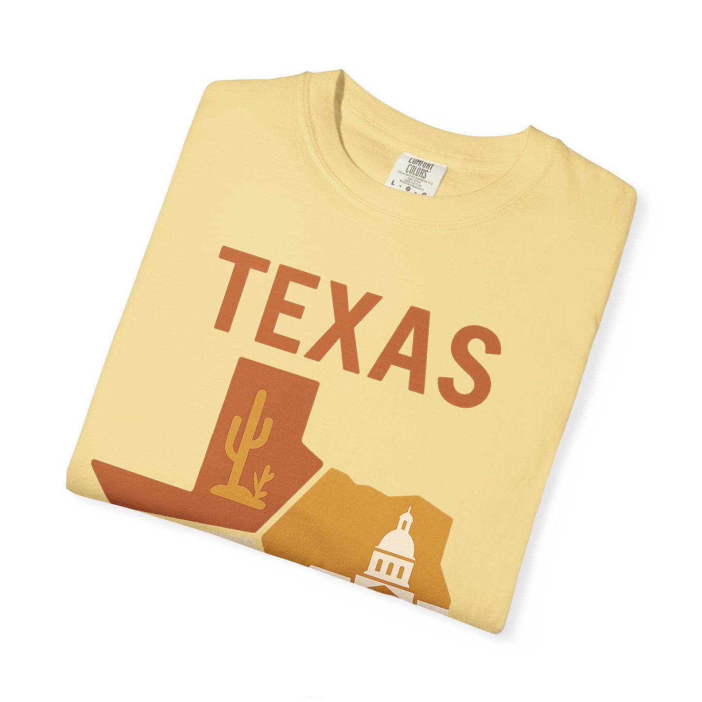 Texas Origami State Shirt | Lone Star Pride Tee with Iconic Scenes | Comfort Colors® | Rooted South Threads