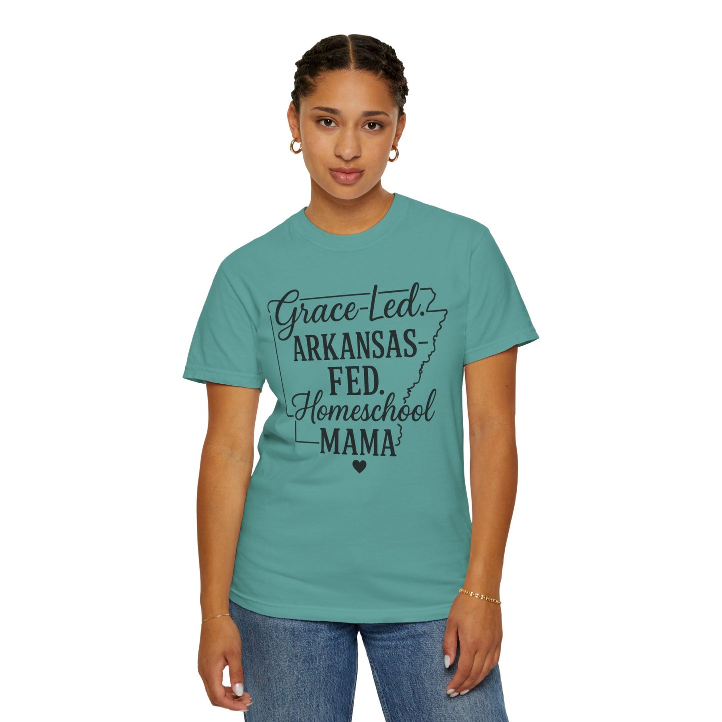 ARKANSAS Grace-Led. Arkansas Fed. Homeschool Mama T-Shirt