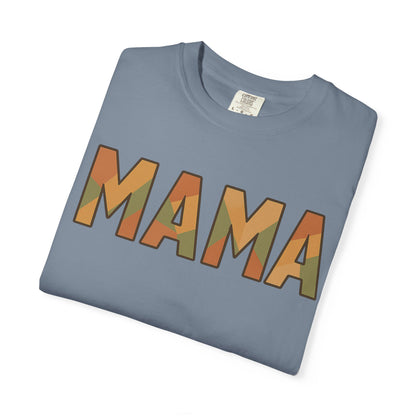 Geometric MAMA Shirt – Comfort Colors 1717 – Trendy Mom T-Shirt, Retro Mama Tee, Motherhood Graphic Tee, Stylish Mom Gift