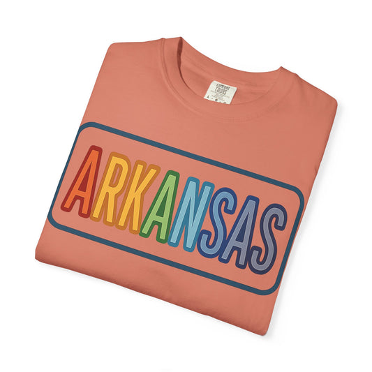 ARKANSAS Rainbow Tulle Letter Tee