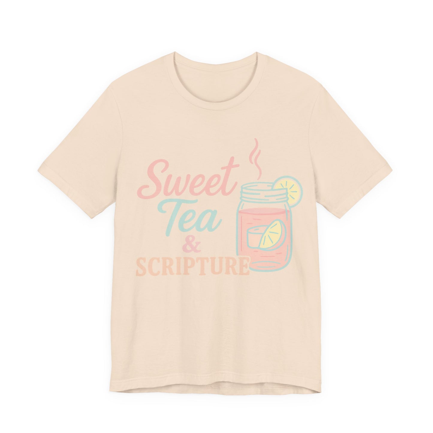 Sweet Tea & Scripture T-Shirt | Pastel Southern Christian Comfort Colors Tee