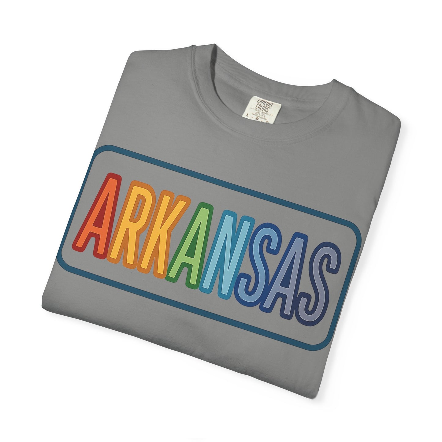 ARKANSAS Rainbow Tulle Letter Tee