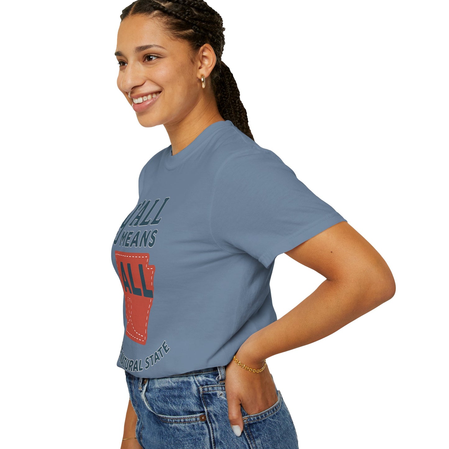 Y’all Means All – Arkansas Inclusion Tee | Natural State Pride Shirt| Comfort Colors Tee| Comfort Colors® | Rooted South Threads