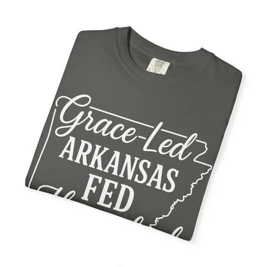 ARKANSAS Grace-Led. Arkansas Fed. Homeschool Mama T-Shirt