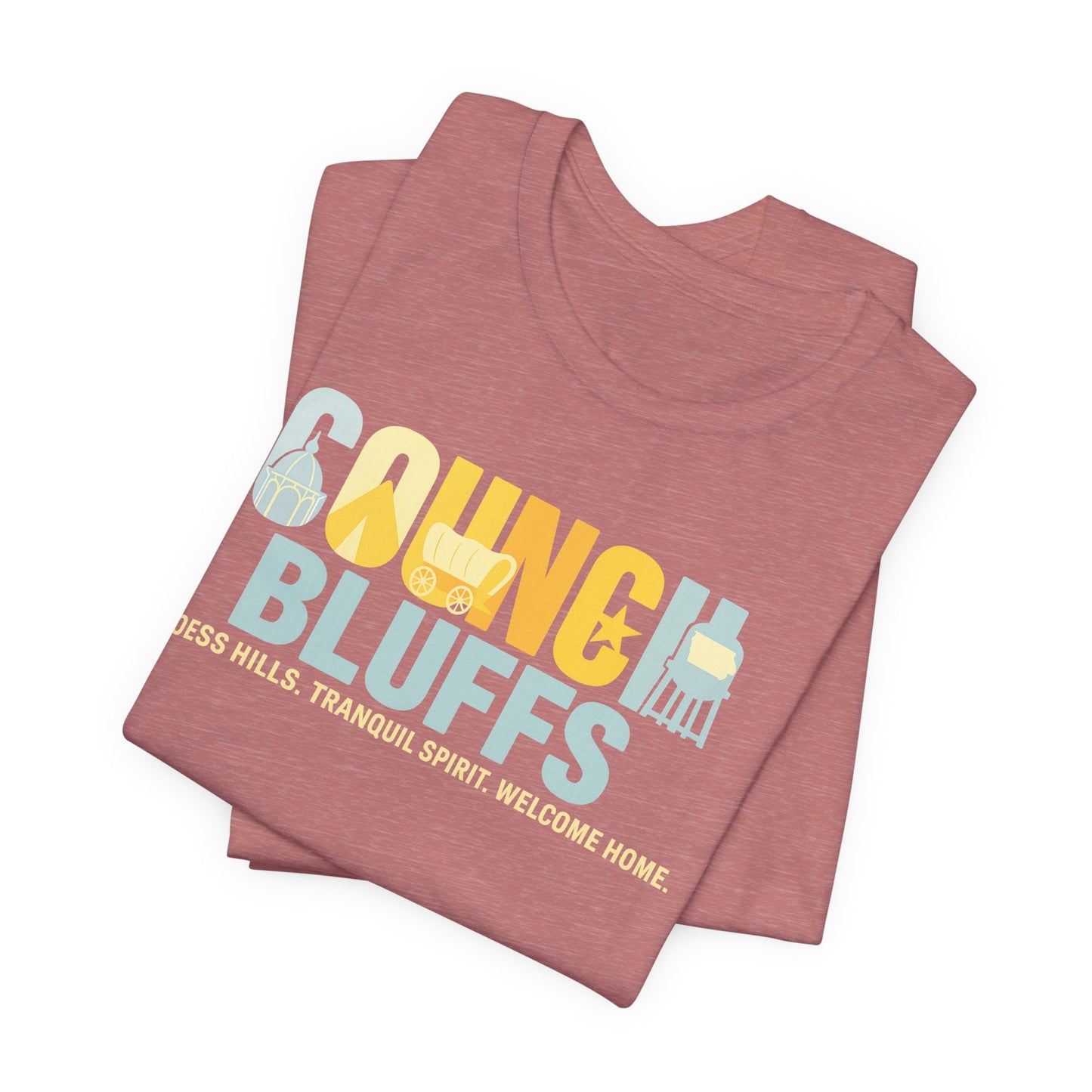 Council Bluffs T-Shirt – Loess Hills Pride & Iowa Heartland Tee | Rooted South Threads