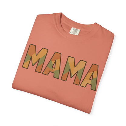Geometric MAMA Shirt – Comfort Colors 1717 – Trendy Mom T-Shirt, Retro Mama Tee, Motherhood Graphic Tee, Stylish Mom Gift