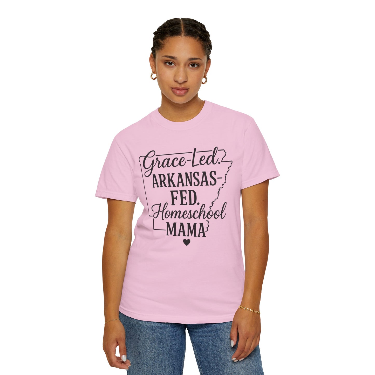 ARKANSAS Grace-Led. Arkansas Fed. Homeschool Mama T-Shirt