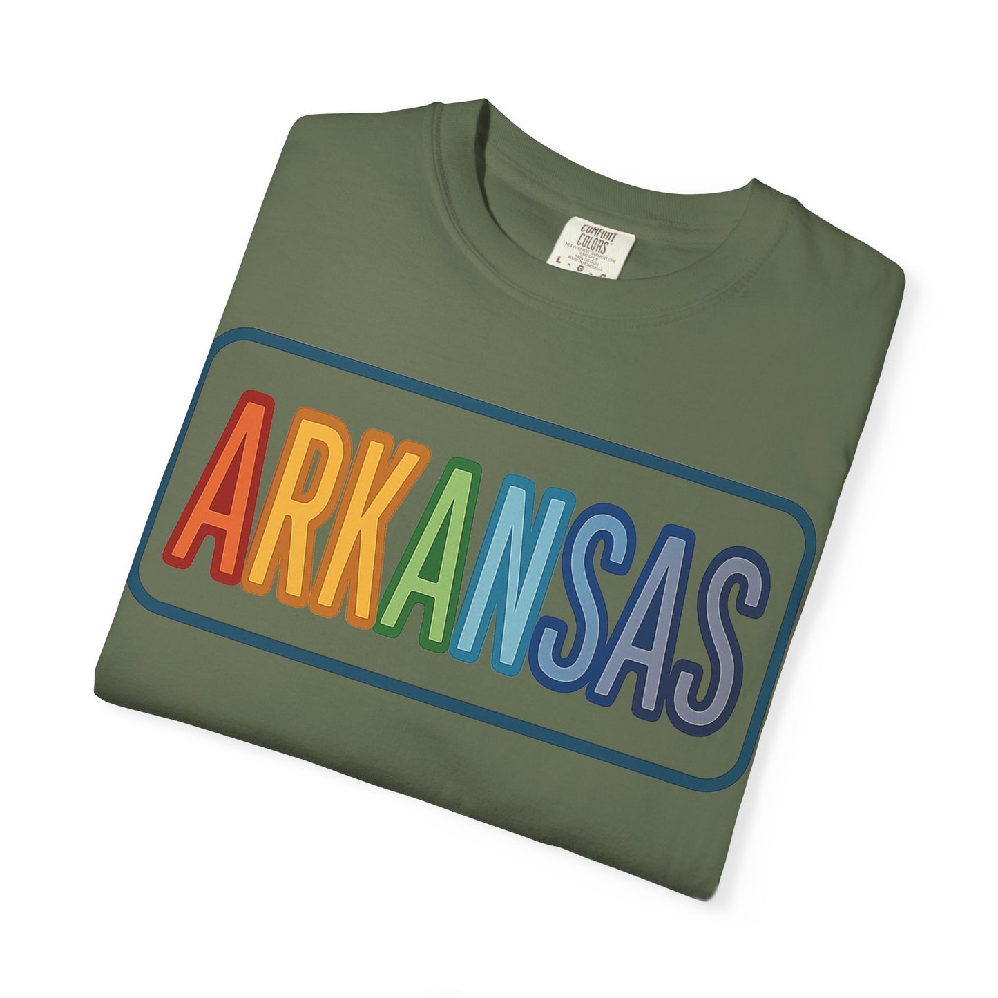 ARKANSAS Rainbow Tulle Letter Tee