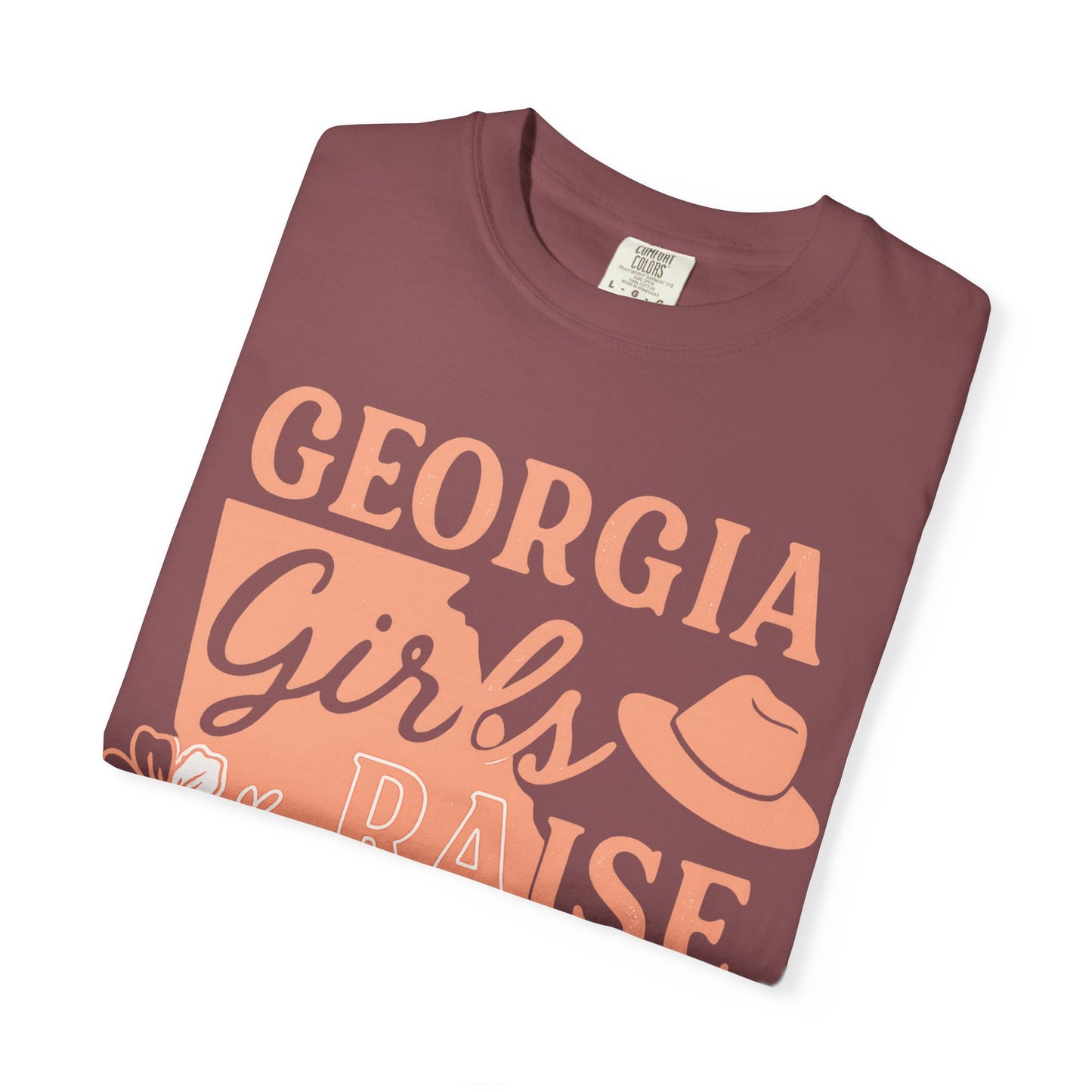 Georgia Girls Raise Tough Kids Shirt | Southern Mom Pride Tee | Comfort Colors Graphic T-Shirt