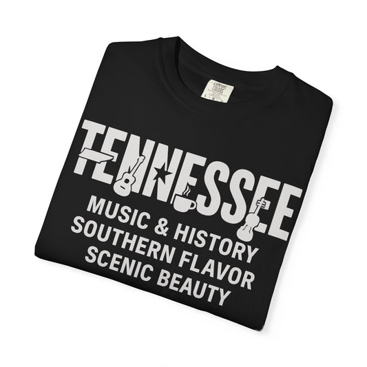 Tennessee Pride Shirt – Music, History, and Southern Charm Graphic Tee– Southern Tee – Comfort Colors Vintage Graphic T-Shirt