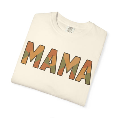 Geometric MAMA Shirt – Comfort Colors 1717 – Trendy Mom T-Shirt, Retro Mama Tee, Motherhood Graphic Tee, Stylish Mom Gift