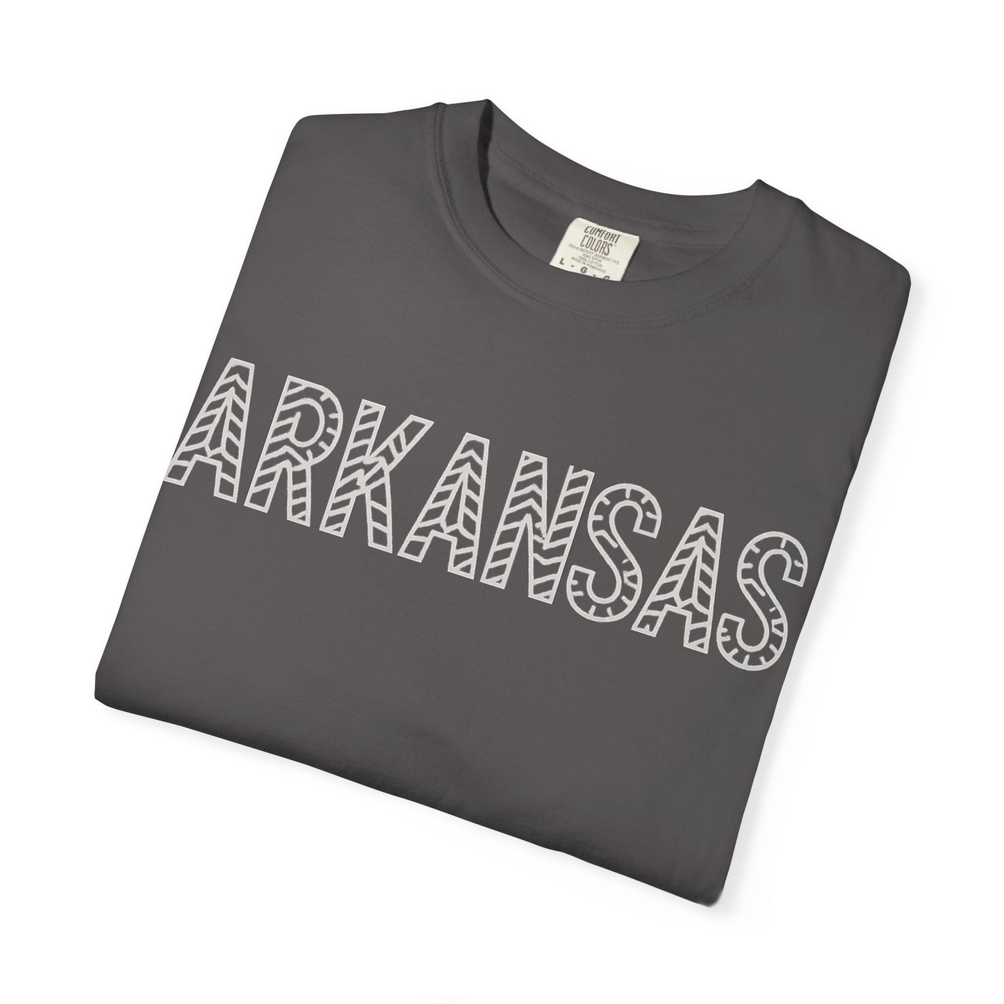 ARKANSAS Chevron Tee-Southern State Pride Tee | Comfort Colors® | Rooted South Threads