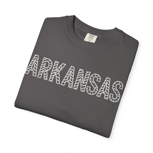 ARKANSAS Chevron Tee-Southern State Pride Tee | Comfort Colors® | Rooted South Threads