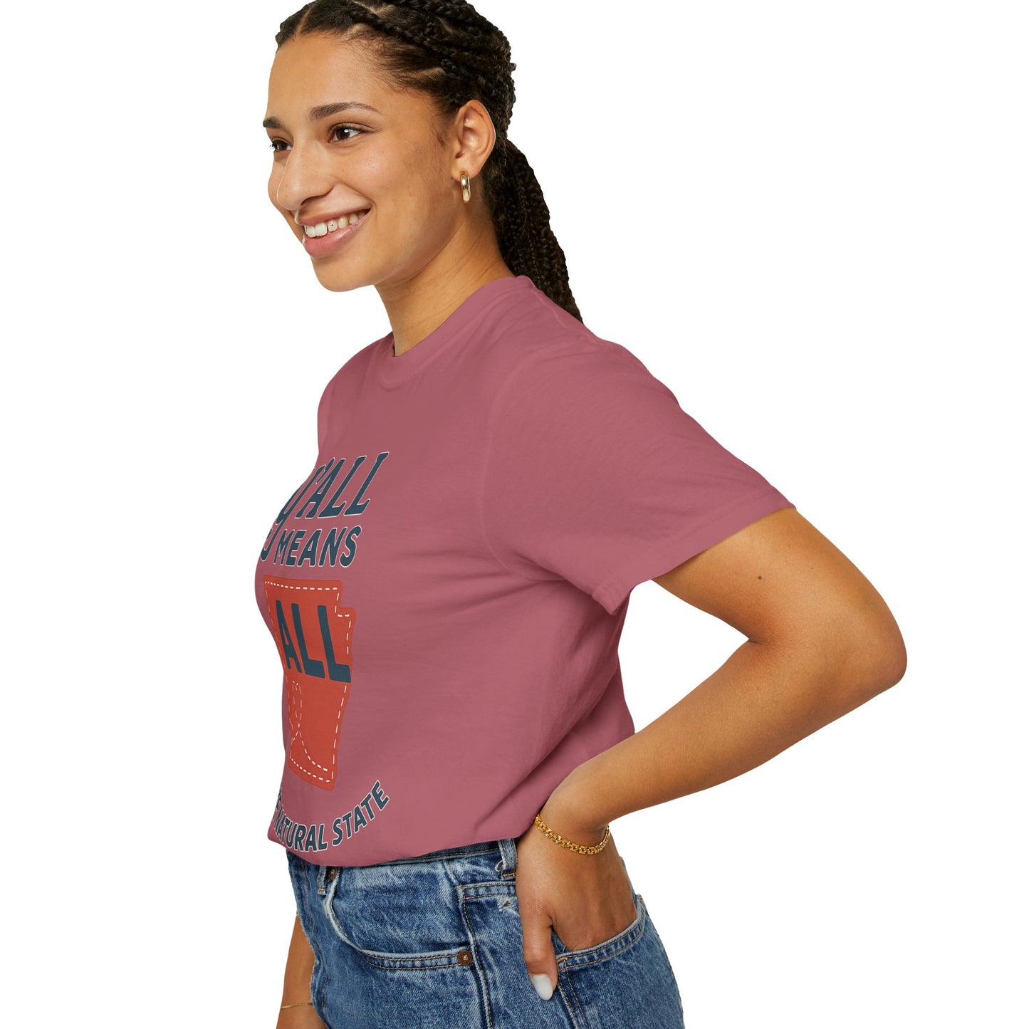 Y’all Means All – Arkansas Inclusion Tee | Natural State Pride Shirt| Comfort Colors Tee| Comfort Colors® | Rooted South Threads