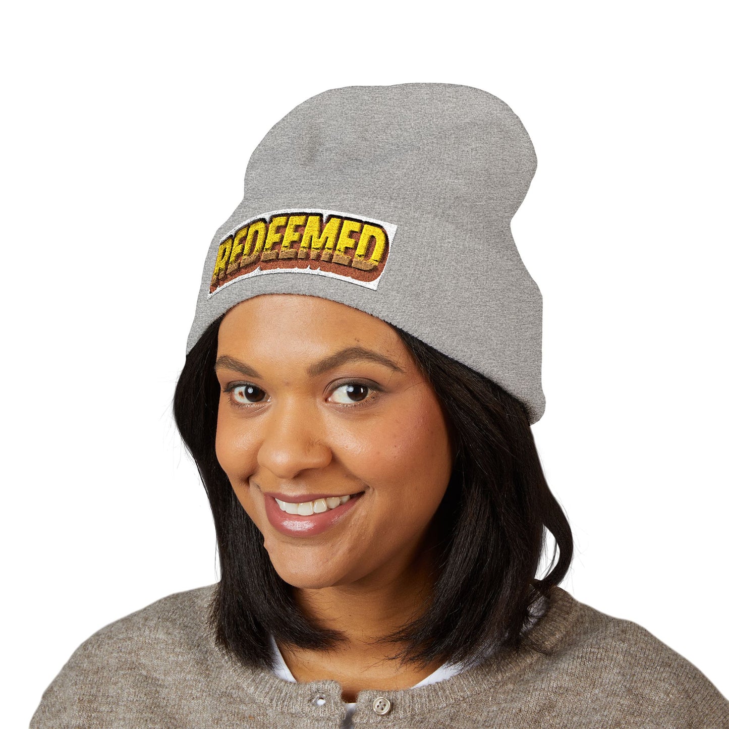 Redeemed Retro Beanie | Faith-Inspired Winter Hat by Rooted South Threads