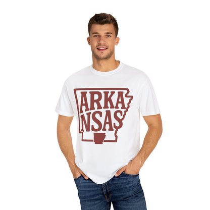 ARKANSAS Block Letter Tee – Rooted South Threads | Comfort Colors® | Rooted South Threads