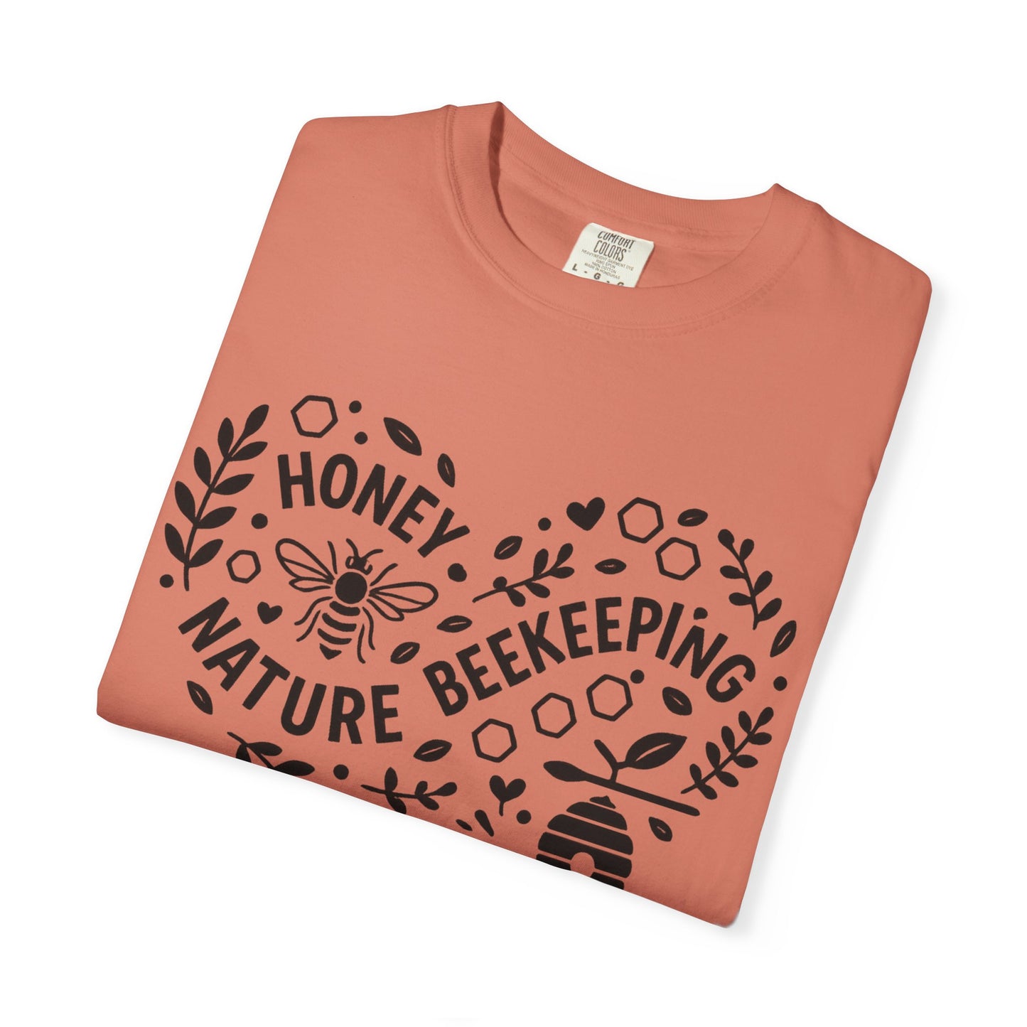 Beekeeping Heart Shirt – Honey Bee Nature Lover Graphic Tee – Sustainable Apiary Comfort Colors Style | Comfort Colors Graphic T-Shirt