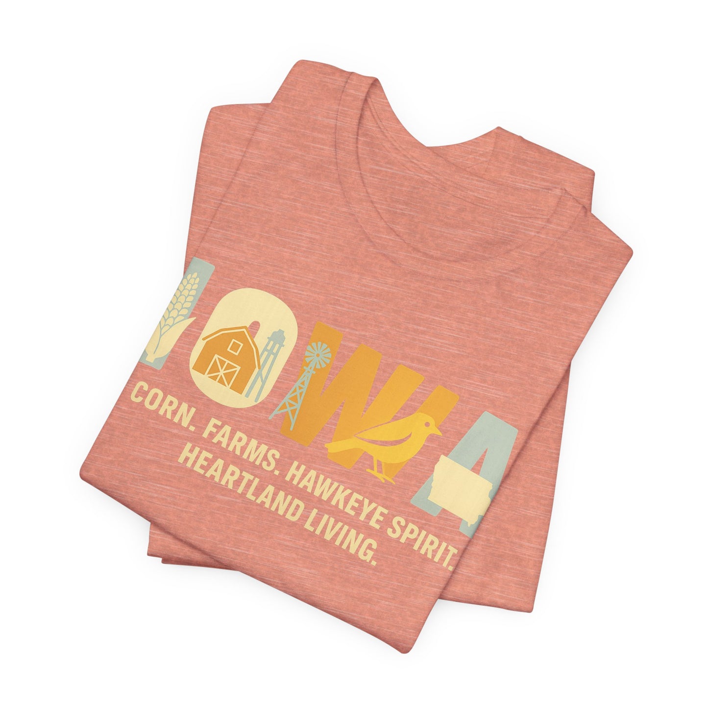 Iowa Retro Graphic T-Shirt – Corn, Farms, and Hawkeye Spirit Shirt | Rooted South Threads