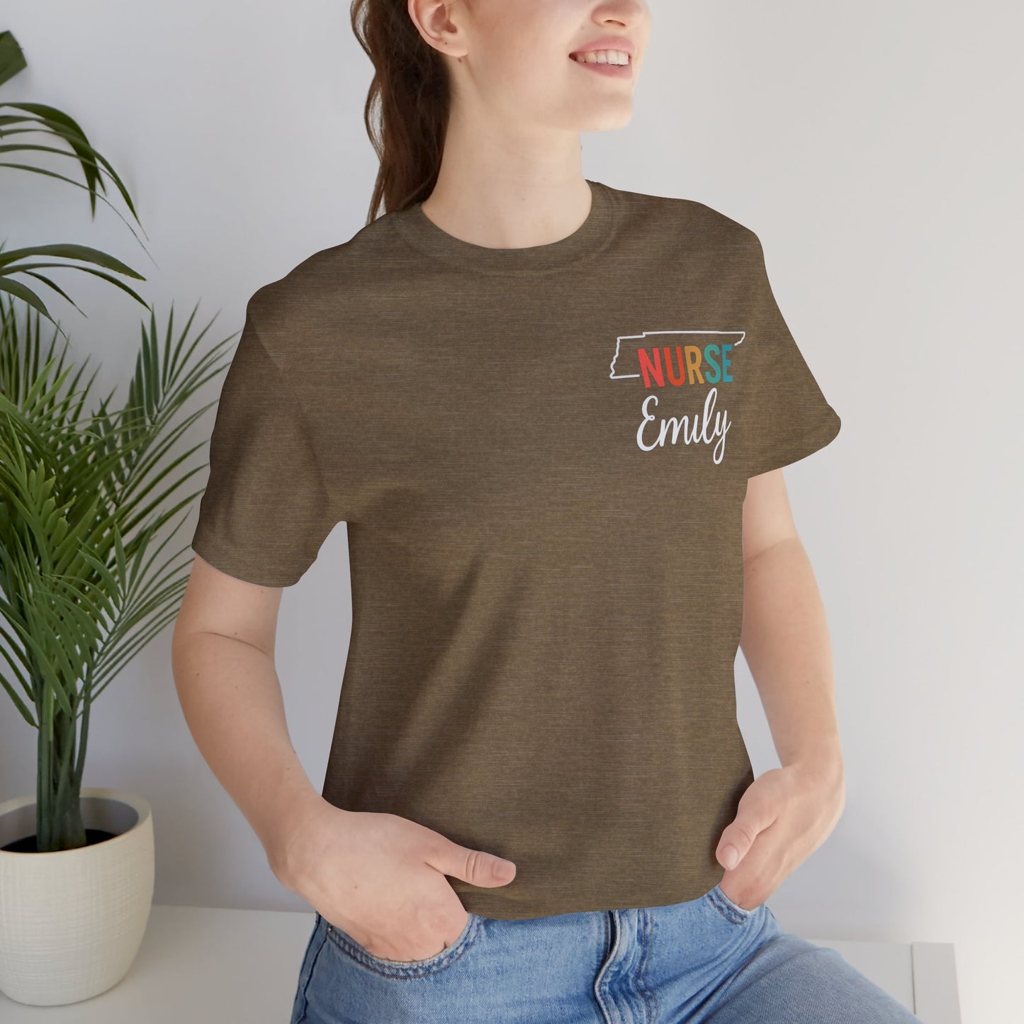 Tennessee Nurse Shirt – Personalized State Pride Tee for Nurses with Personalized Name