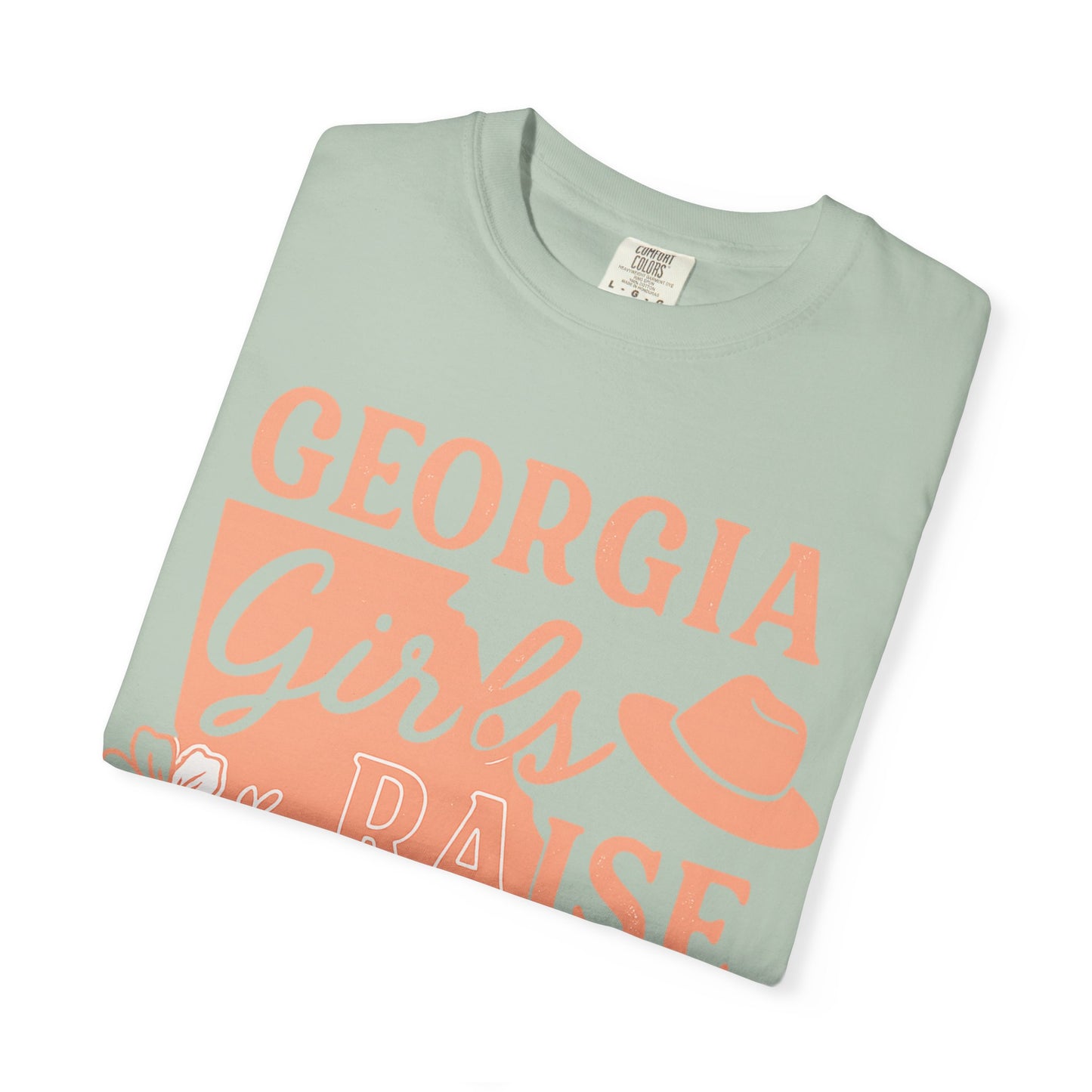 Georgia Girls Raise Tough Kids Shirt | Southern Mom Pride Tee | Comfort Colors Graphic T-Shirt