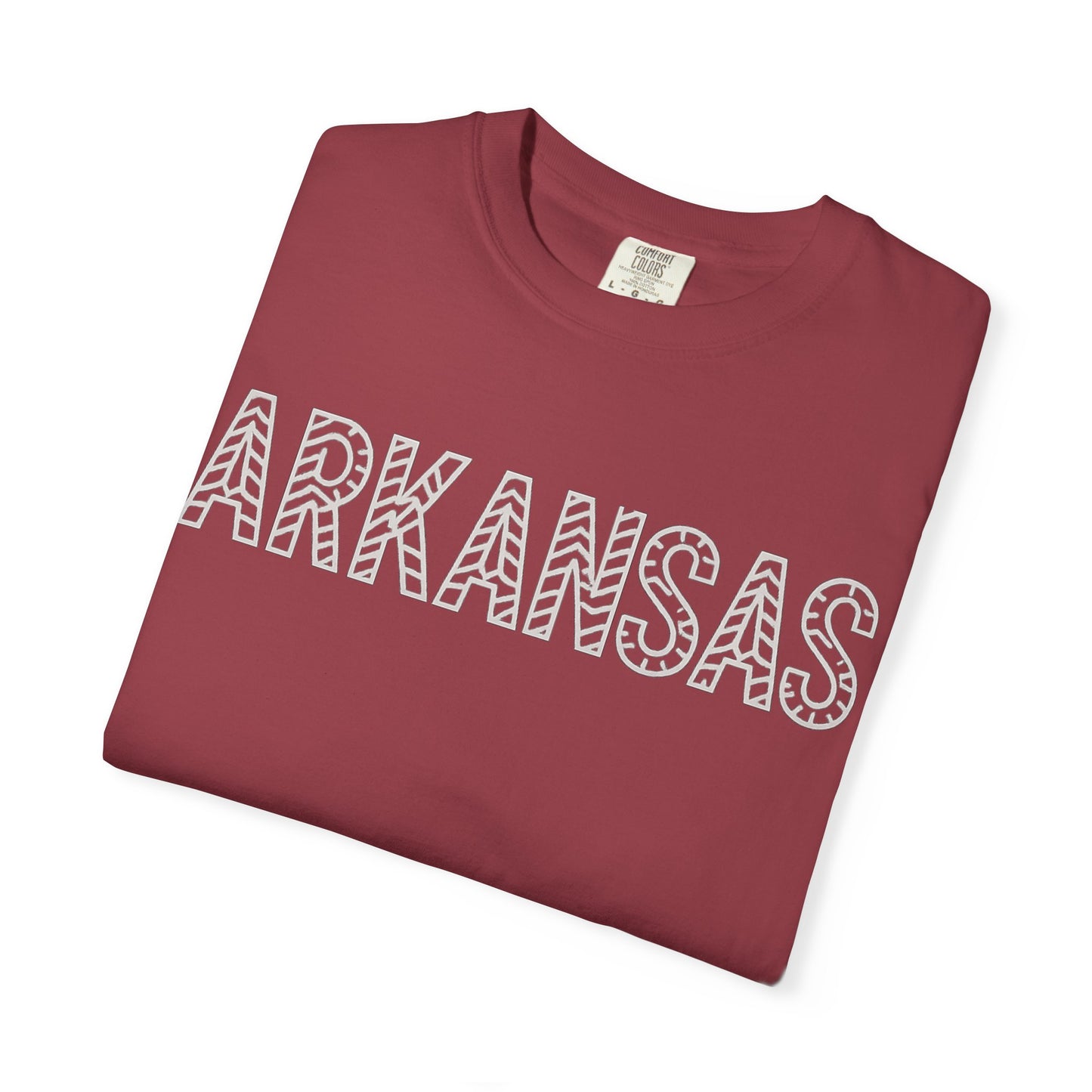 ARKANSAS Chevron Tee-Southern State Pride Tee | Comfort Colors® | Rooted South Threads