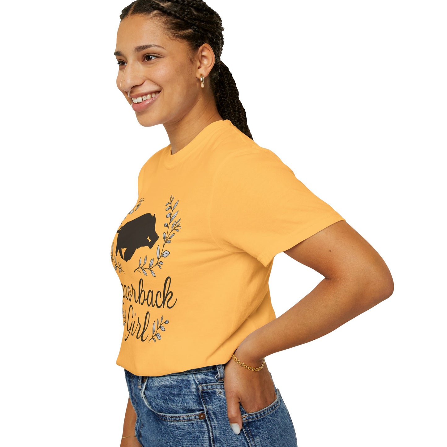 ARKANSAS Razorback Girl Tee – Arkansas Pride Meets Feminine Charm