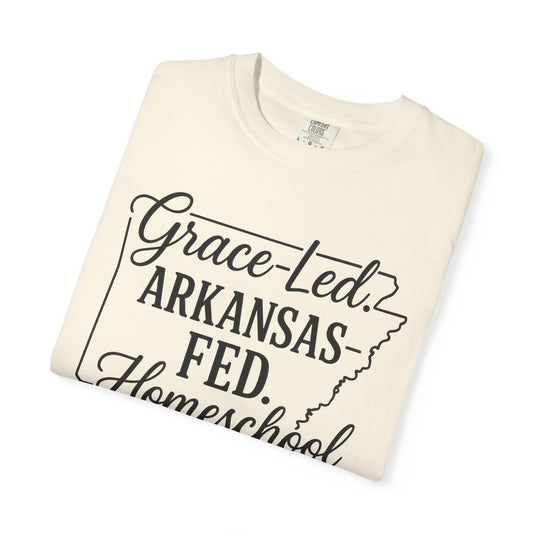 ARKANSAS Grace-Led. Arkansas Fed. Homeschool Mama T-Shirt