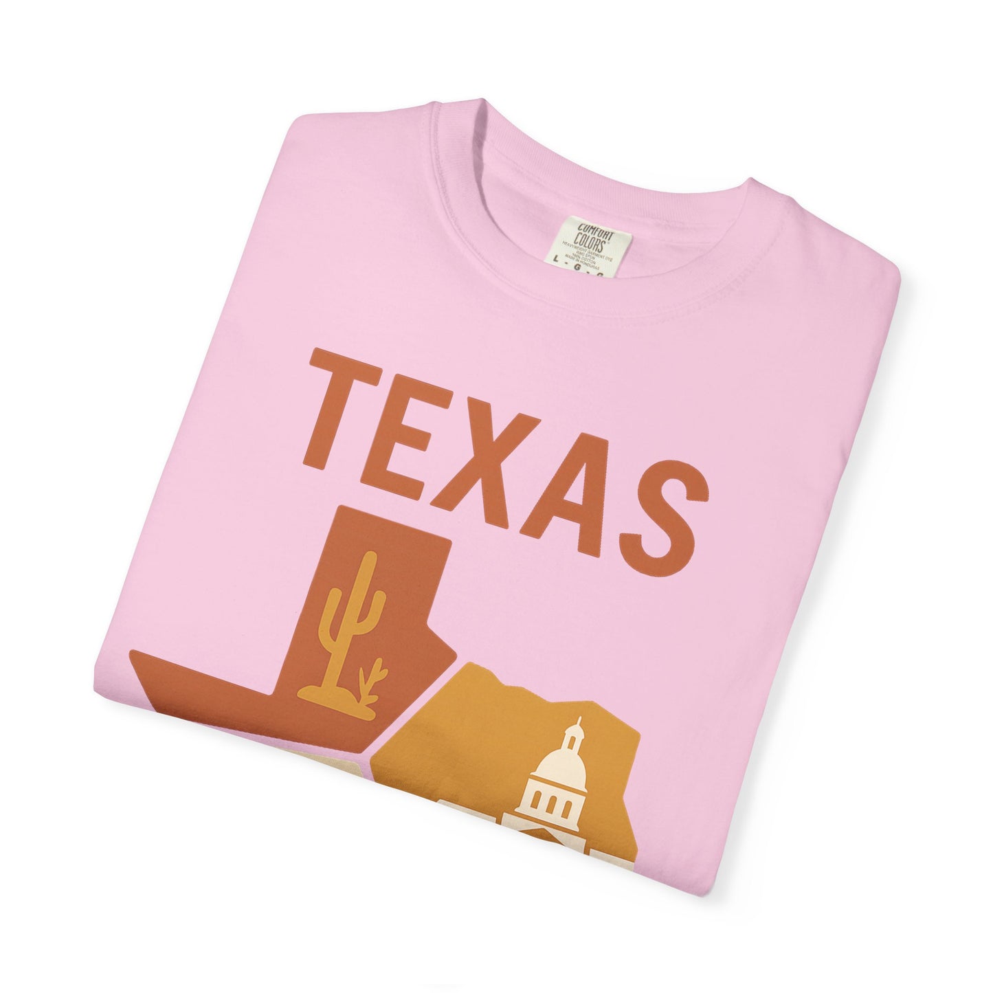 Texas Origami State Shirt | Lone Star Pride Tee with Iconic Scenes | Comfort Colors® | Rooted South Threads