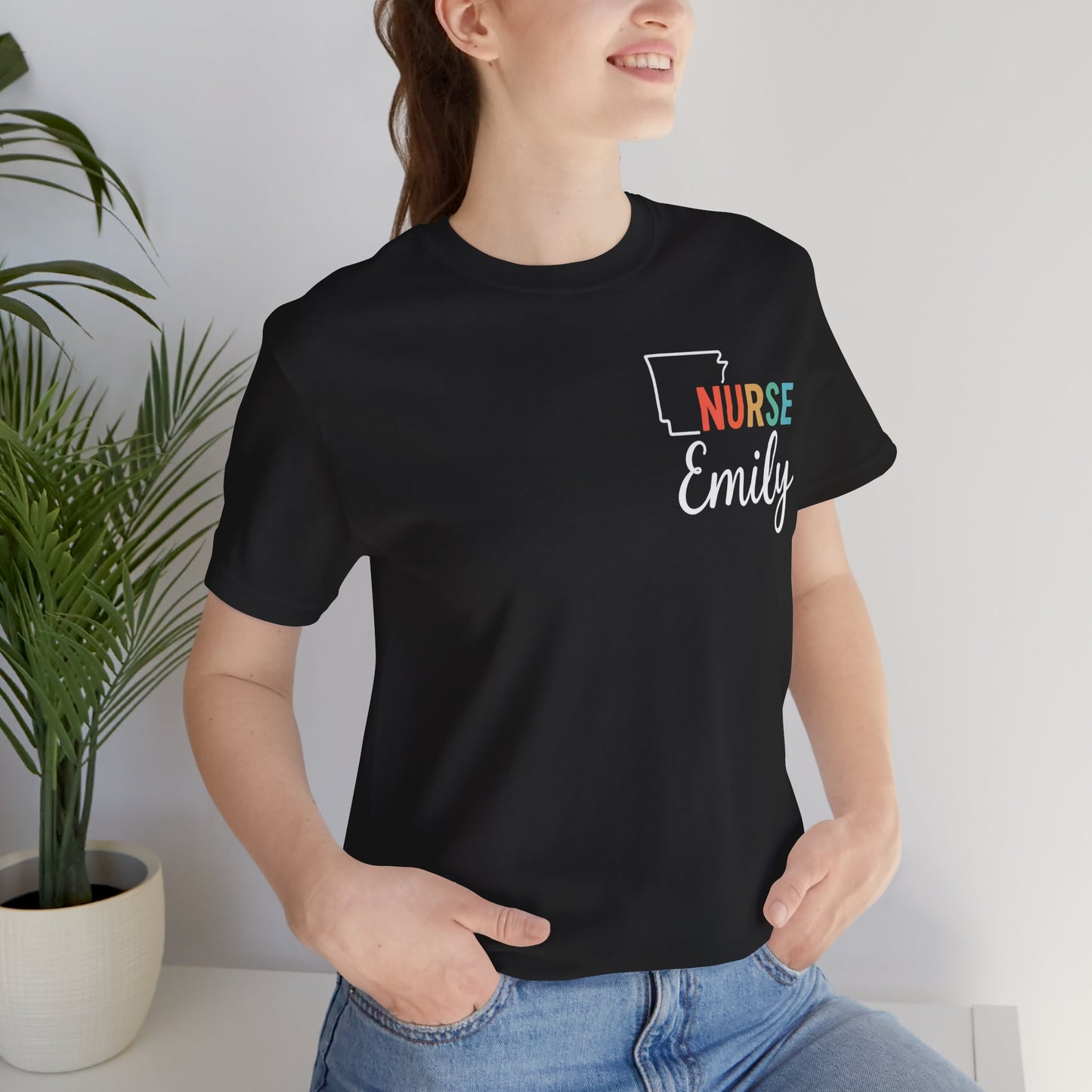 Arkansas Nurse Shirt – Custom State Pride Tee for Nurses with Personalized Name