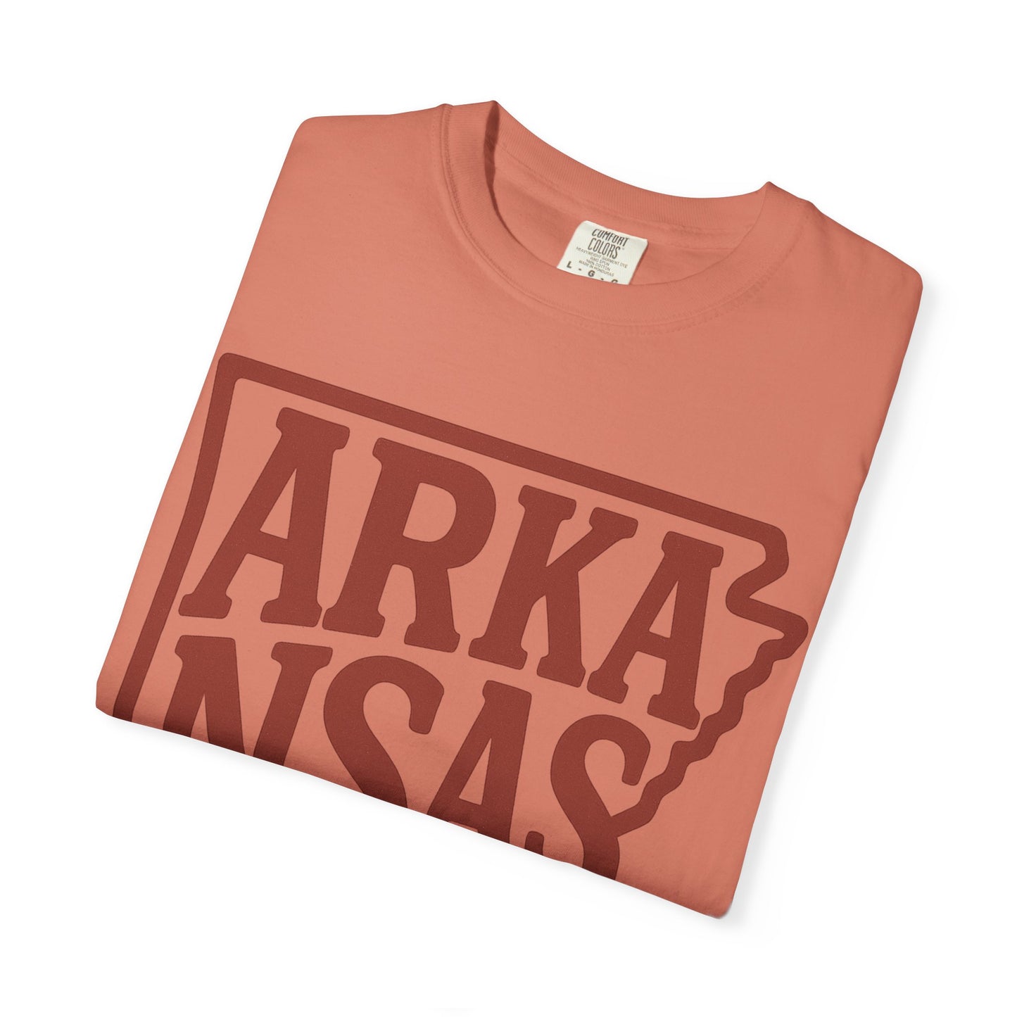 ARKANSAS Block Letter Tee  | Comfort Colors® | Rooted South Threads