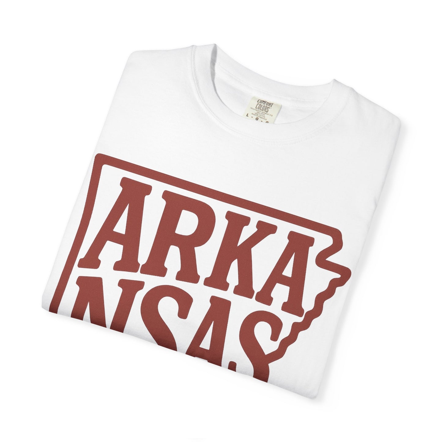 ARKANSAS Block Letter Tee – Rooted South Threads | Comfort Colors® | Rooted South Threads