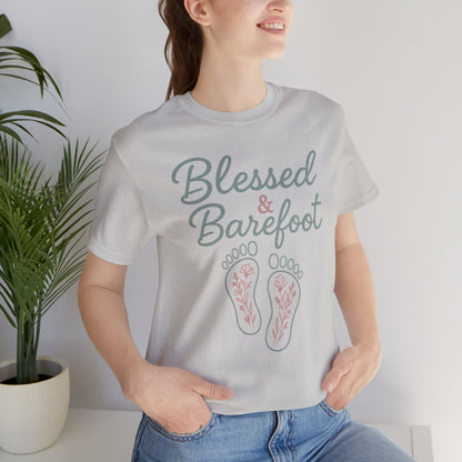 Blessed & Barefoot T-Shirt | Southern Faith Comfort Colors Tee