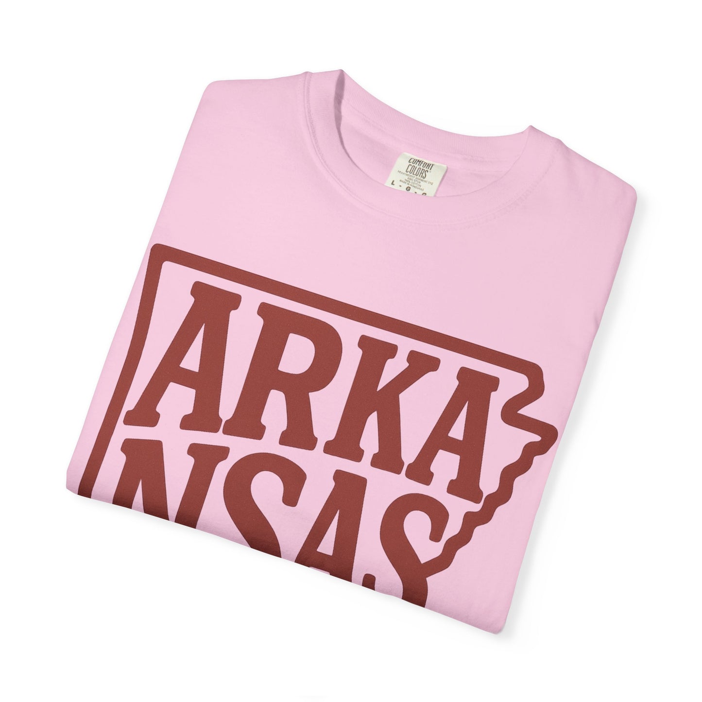 ARKANSAS Block Letter Tee  | Comfort Colors® | Rooted South Threads