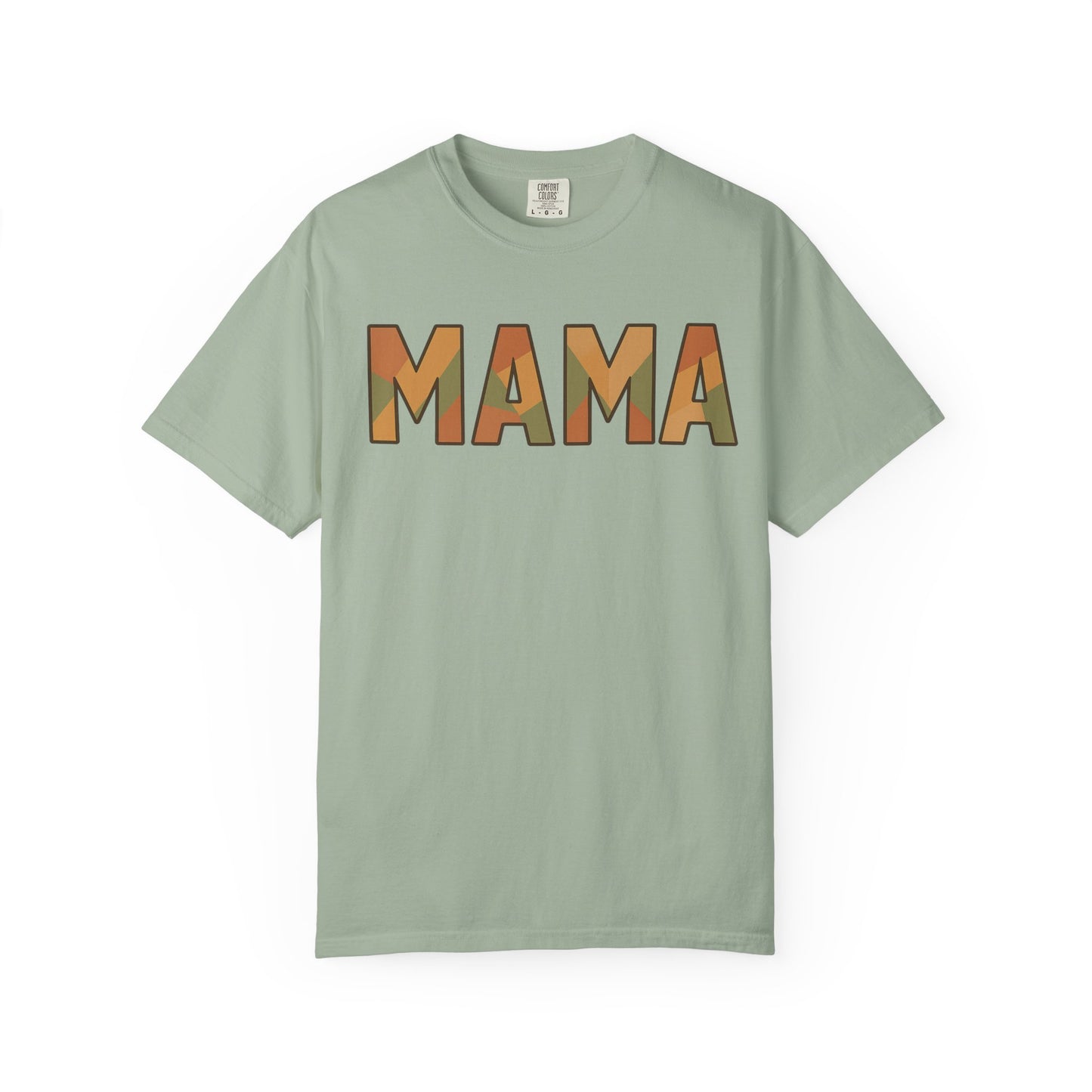 Geometric MAMA Shirt – Comfort Colors 1717 – Trendy Mom T-Shirt, Retro Mama Tee, Motherhood Graphic Tee, Stylish Mom Gift