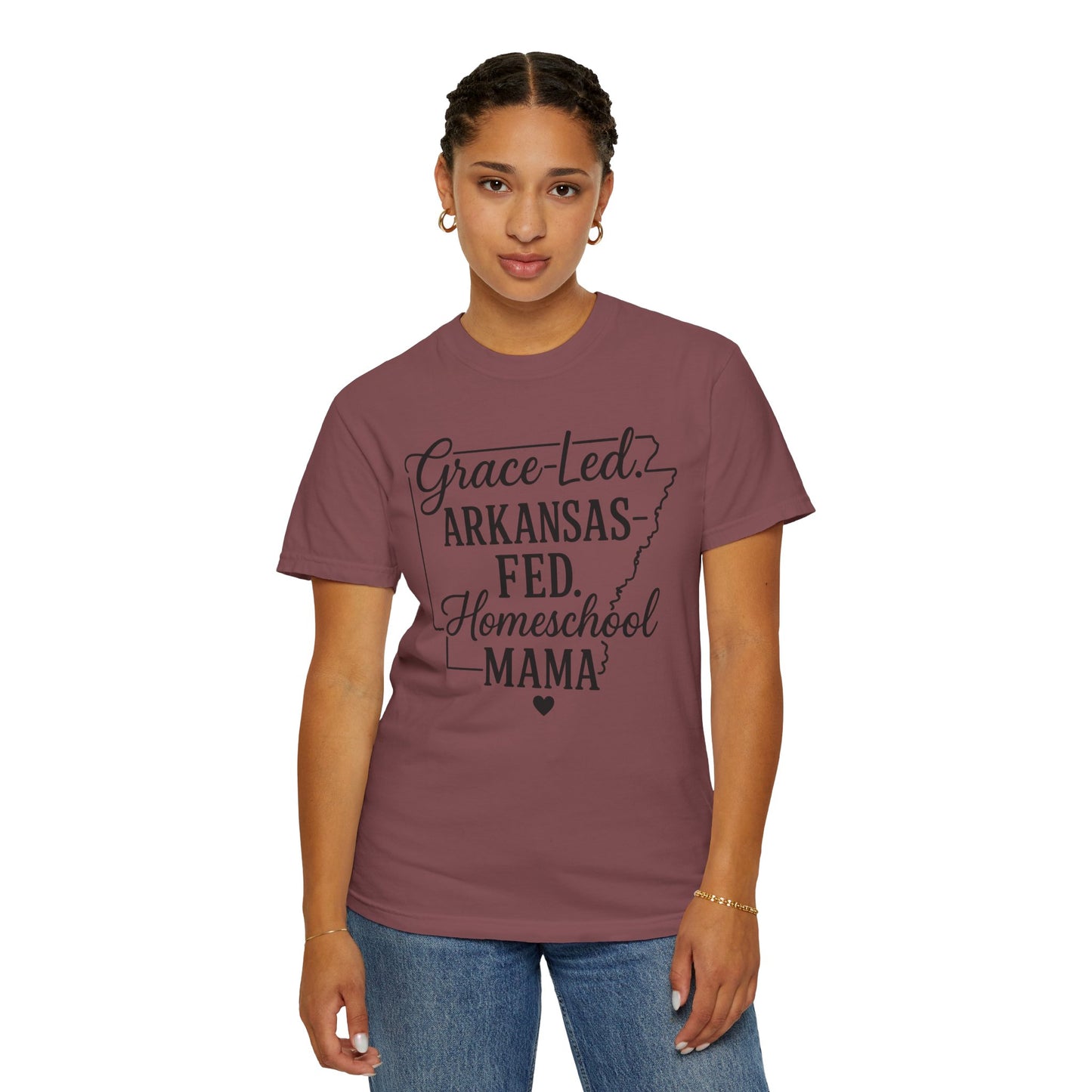 ARKANSAS Grace-Led. Arkansas Fed. Homeschool Mama T-Shirt
