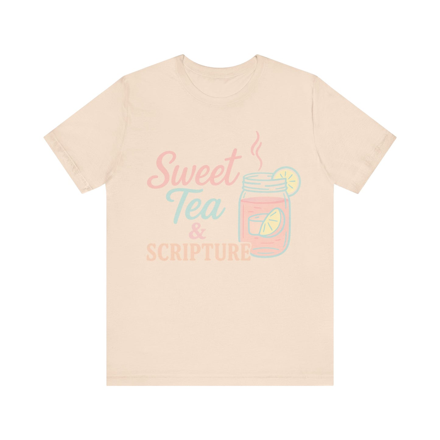 Sweet Tea & Scripture T-Shirt | Pastel Southern Christian Comfort Colors Tee