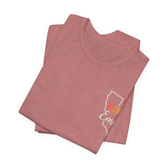 California Nurse Shirt – Personalized Emily Nurse Tee, State Pride Gift