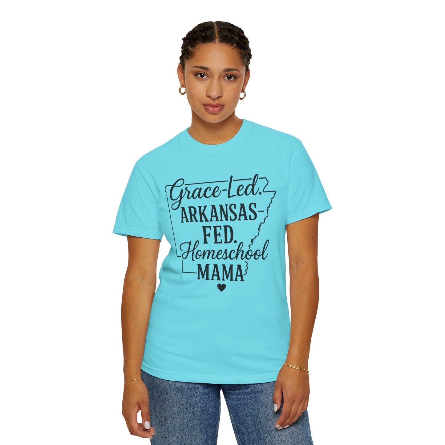 ARKANSAS Grace-Led. Arkansas Fed. Homeschool Mama T-Shirt
