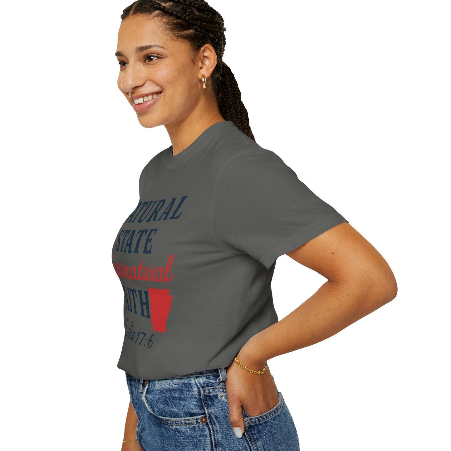 ARKANSAS Natural State, Supernatural Faith – Arkansas Scripture Tee